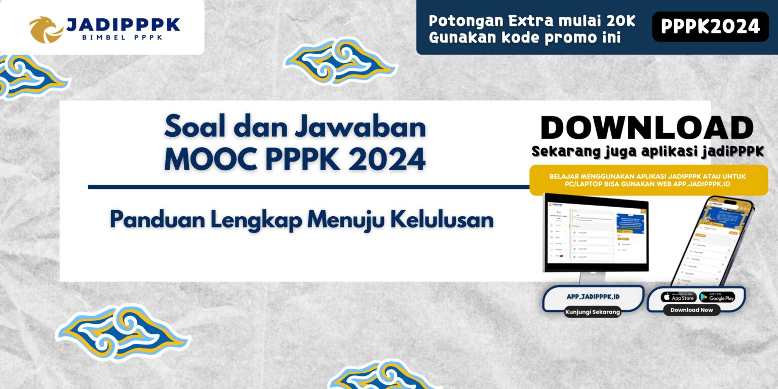 Soal Dan Jawaban MOOC PPPK 2024 - Soal Dan Jawaban MOOC PPPK...