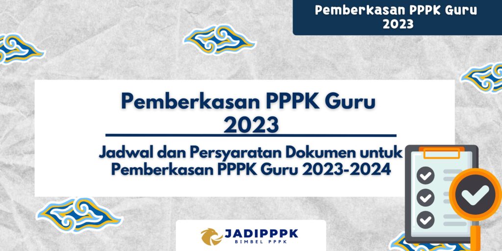 Pemberkasan PPPK Guru 2023