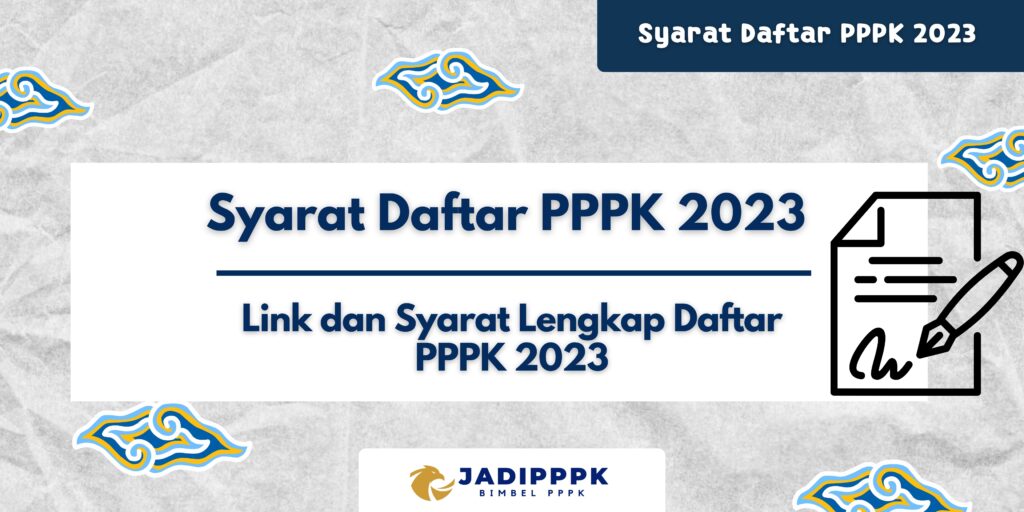 Syarat Daftar PPPK 2023