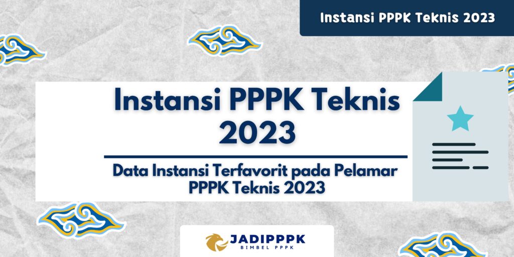 Instansi PPPK Teknis 2023