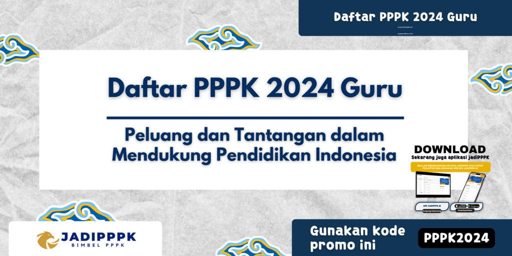 Daftar PPPK 2024 Guru