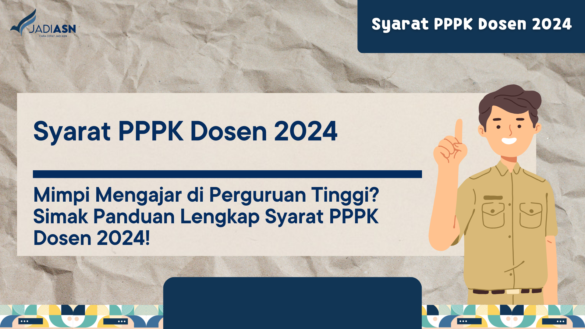 Syarat PPPK Dosen 2024 - Mimpi Mengajar Di Perguruan Tinggi? Simak ...