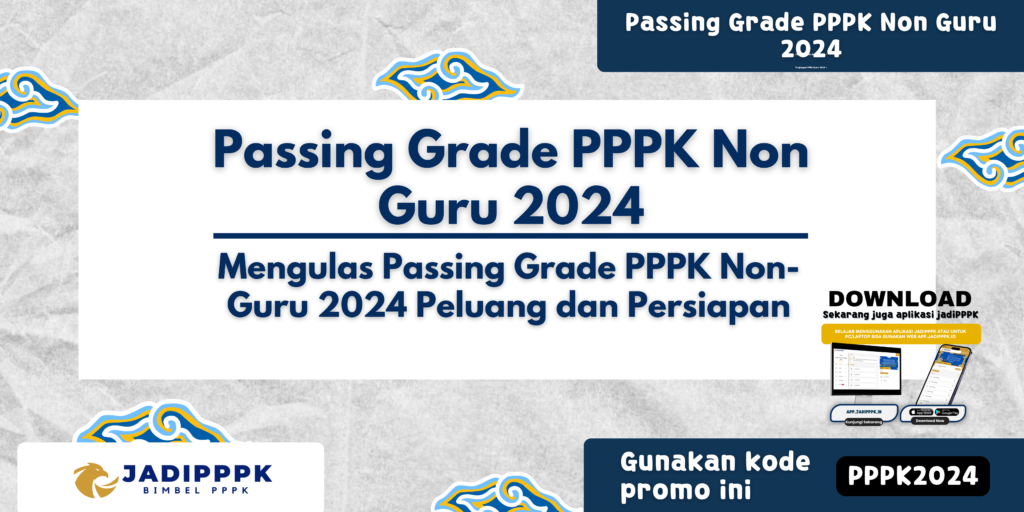 Passing Grade PPPK Non Guru 2024