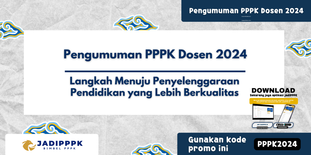 Pengumuman PPPK Dosen 2024