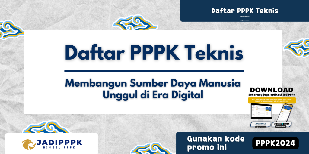 Daftar PPPK Teknis