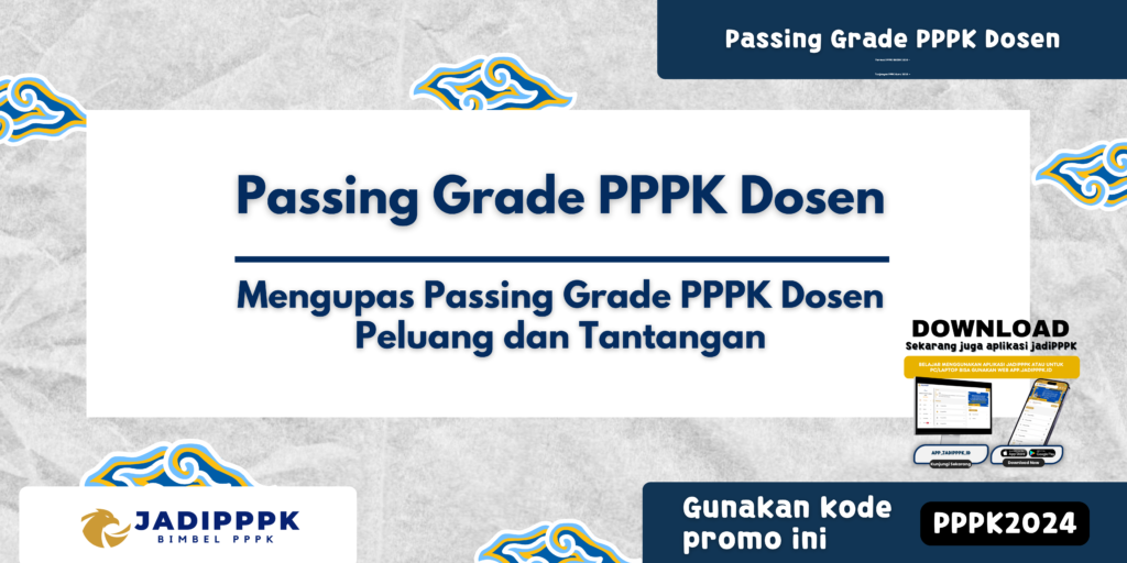 Passing Grade PPPK Dosen