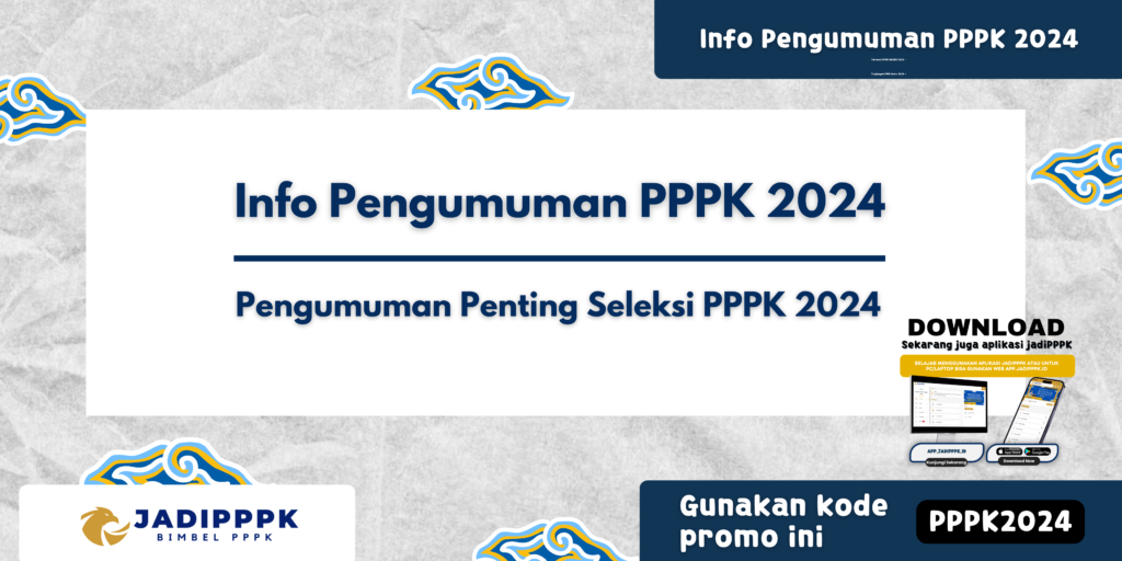 Info Pengumuman PPPK 2024