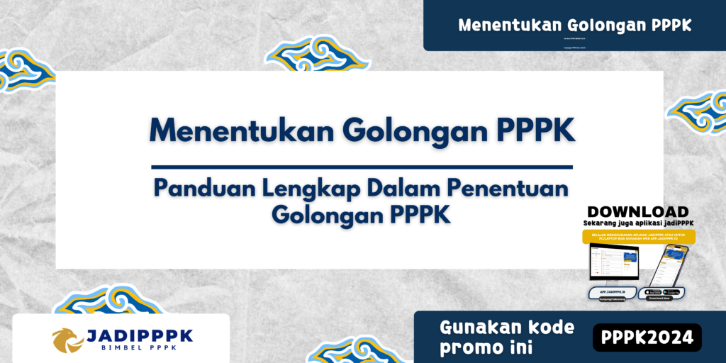 Menentukan Golongan PPPK