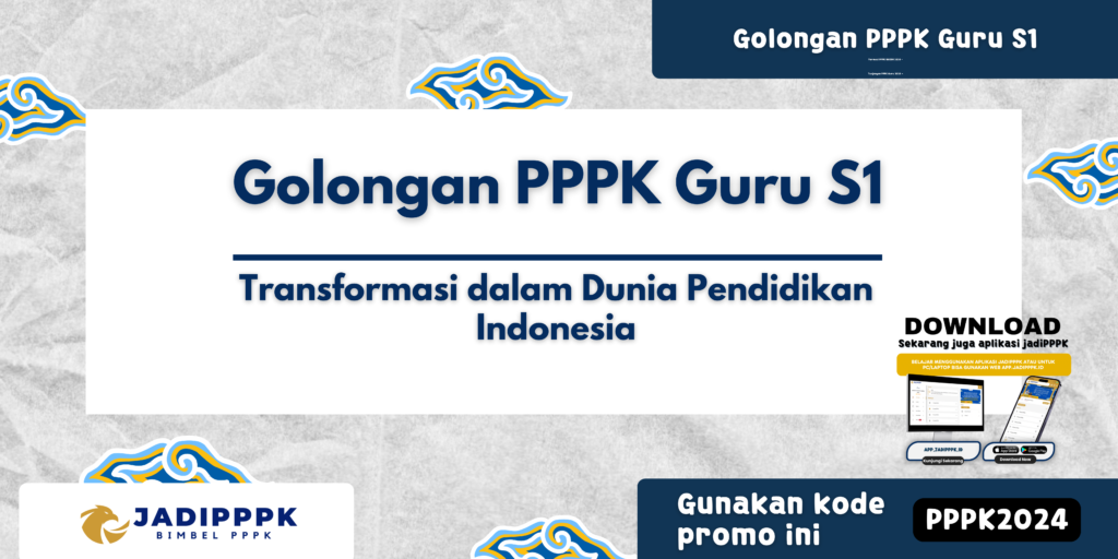 Golongan PPPK Guru S1