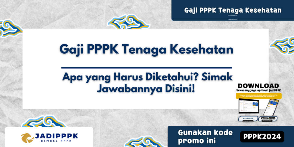 Gaji PPPK Tenaga Kesehatan