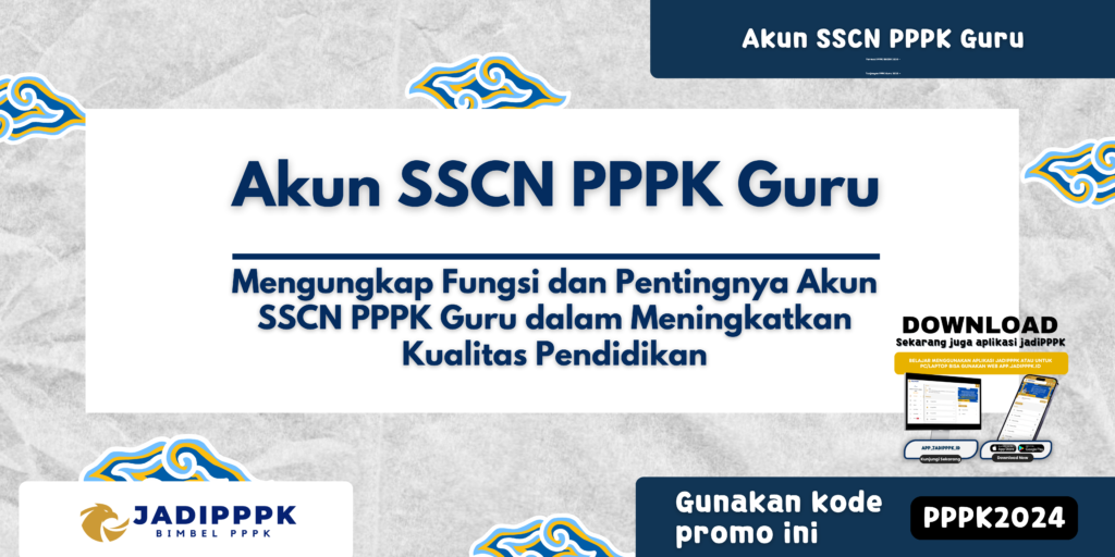 Akun SSCN PPPK Guru