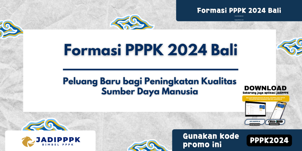 Formasi PPPK 2024 Bali