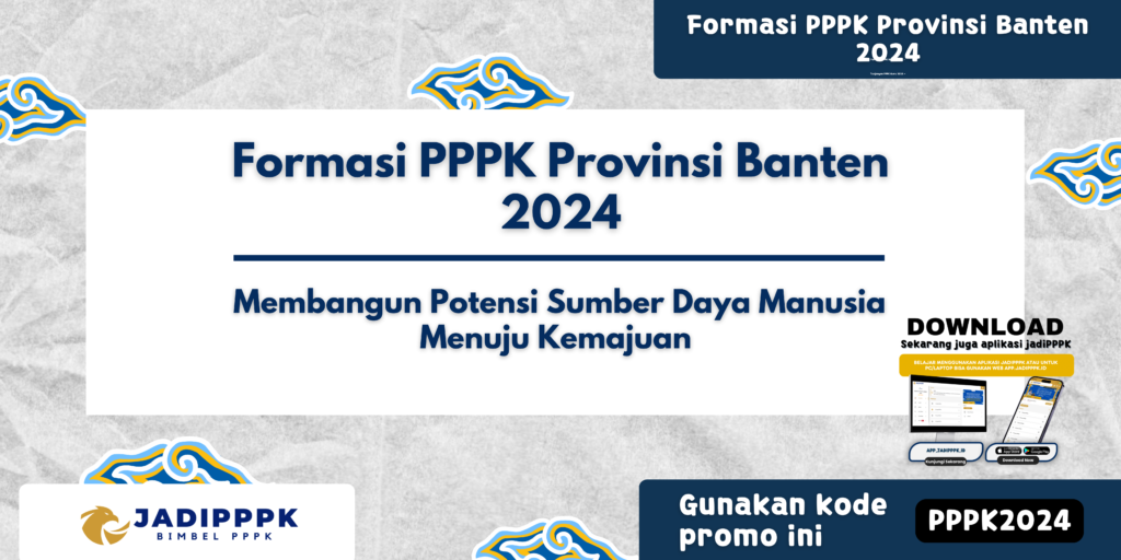 Formasi PPPK Provinsi Banten 2024