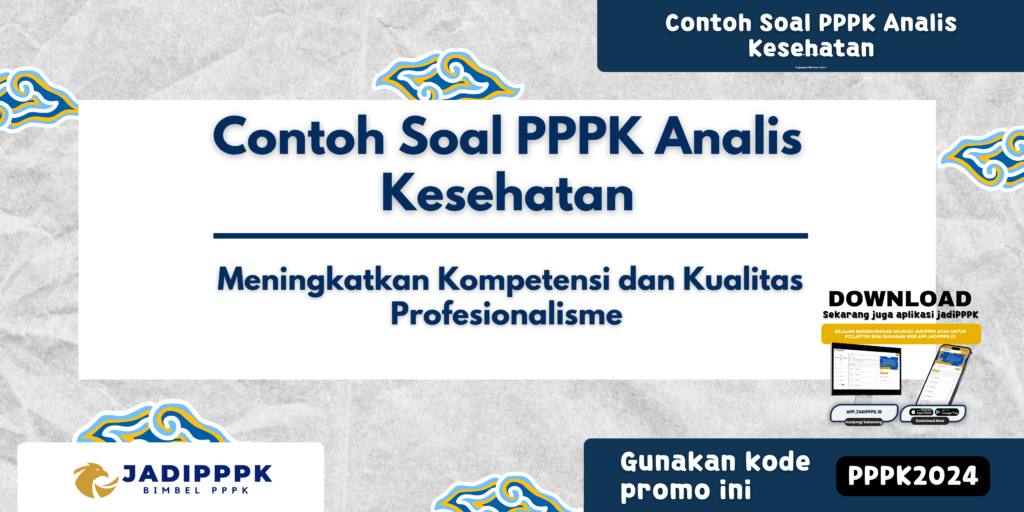 Contoh Soal PPPK Analis Kesehatan