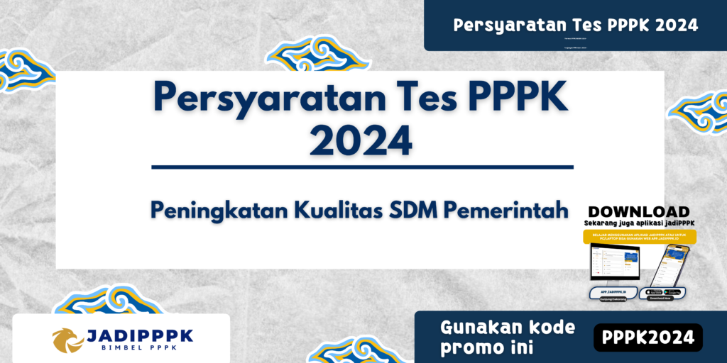 Persyaratan Tes PPPK 2024