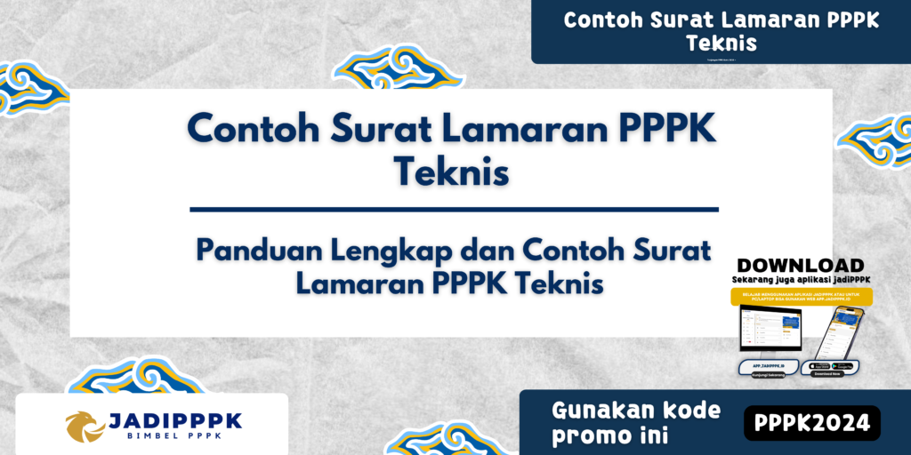 Contoh Surat Lamaran PPPK Teknis