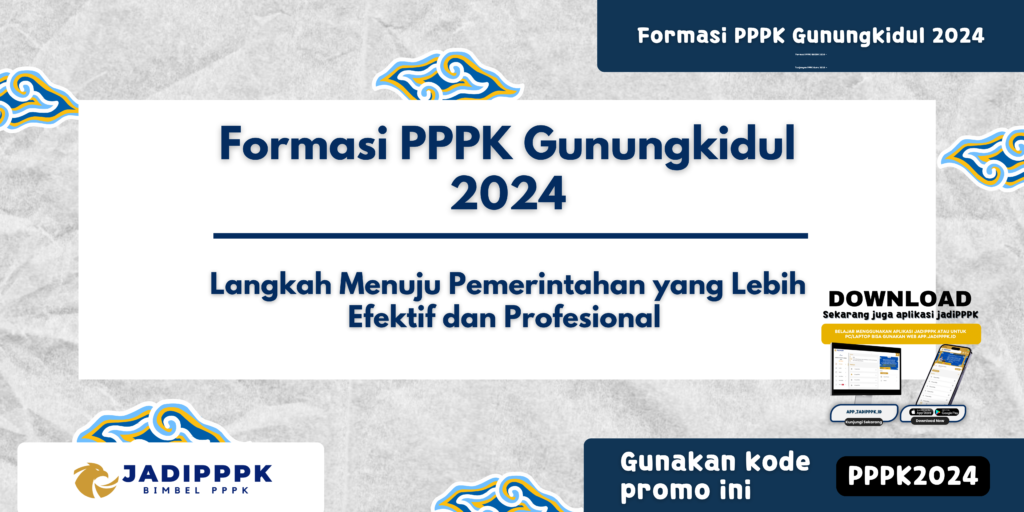 Formasi PPPK Gunungkidul 2024