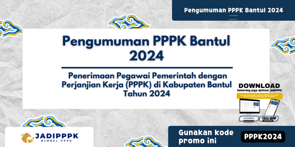 Pengumuman PPPK Bantul 2024