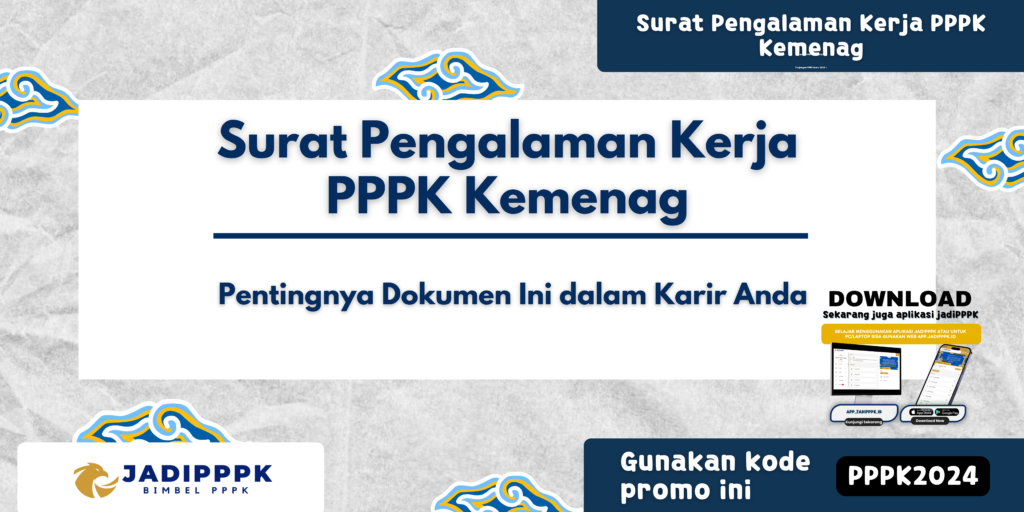 Surat Pengalaman Kerja PPPK Kemenag