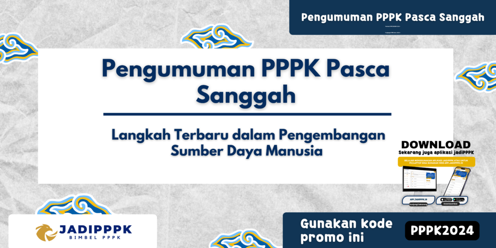 Pengumuman PPPK Pasca Sanggah