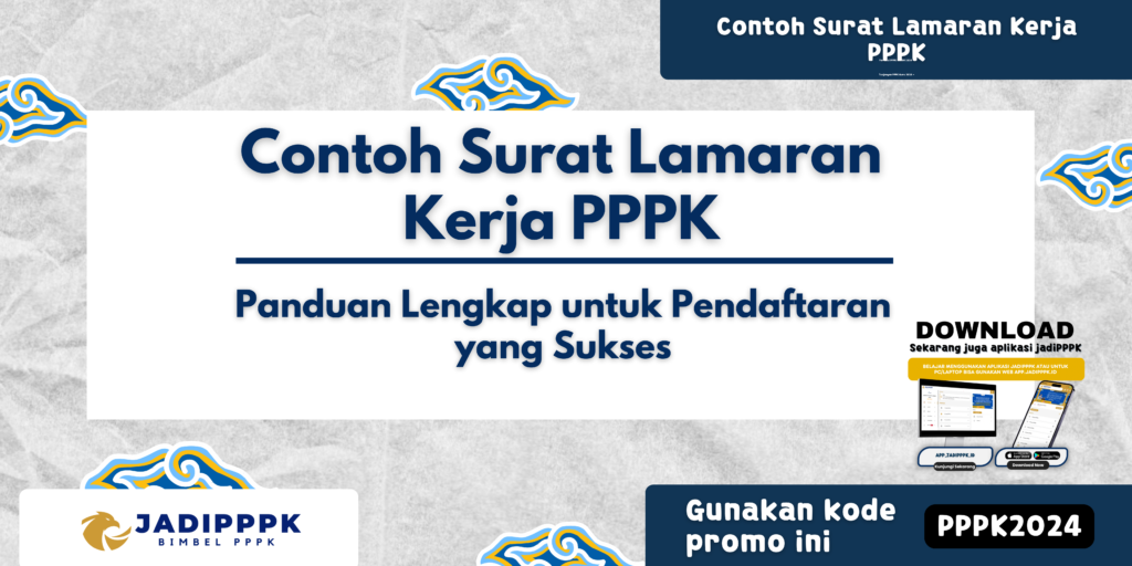 Contoh Surat Lamaran Kerja PPPK