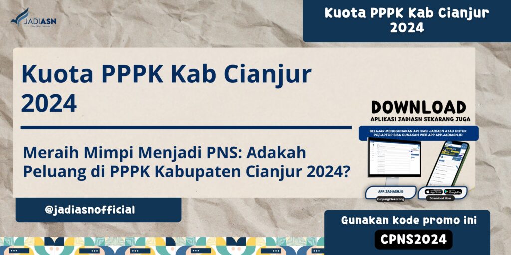 Kuota PPPK Kab Cianjur 2024