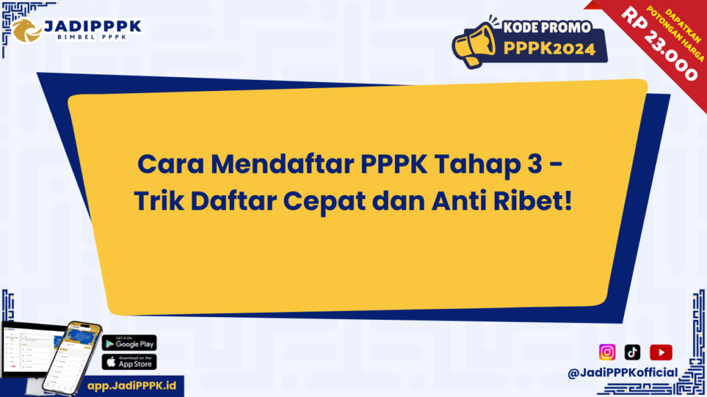 Cara Mendaftar PPPK Tahap 3