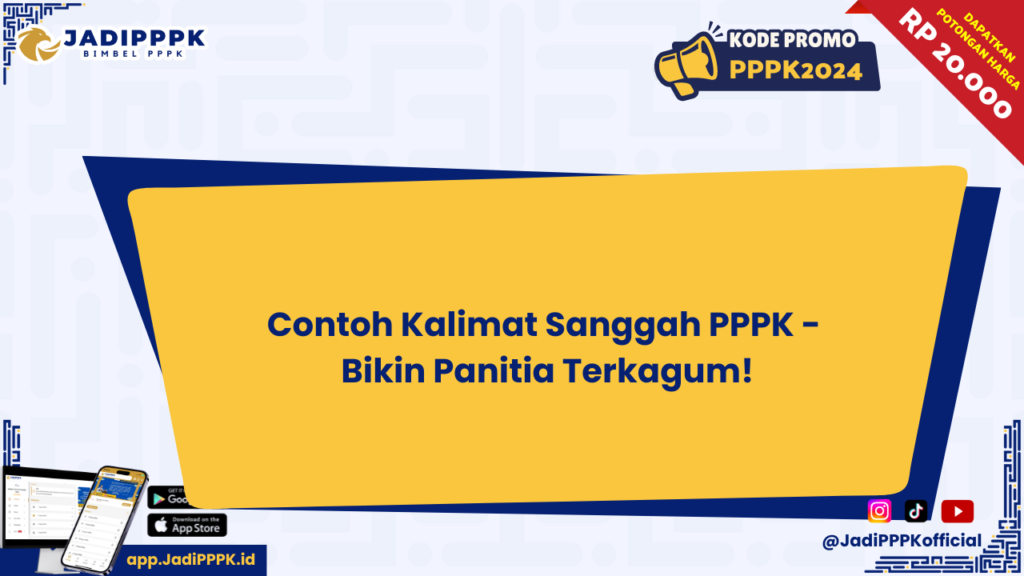 Contoh Kalimat Sanggah PPPK