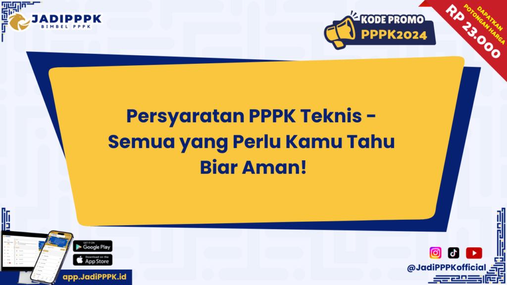 Persyaratan PPPK Teknis