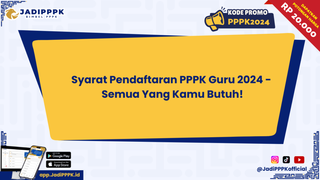 Syarat Pendaftaran PPPK Guru 2024